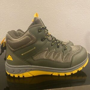 Boys Green and Yellow Hiking Shoes